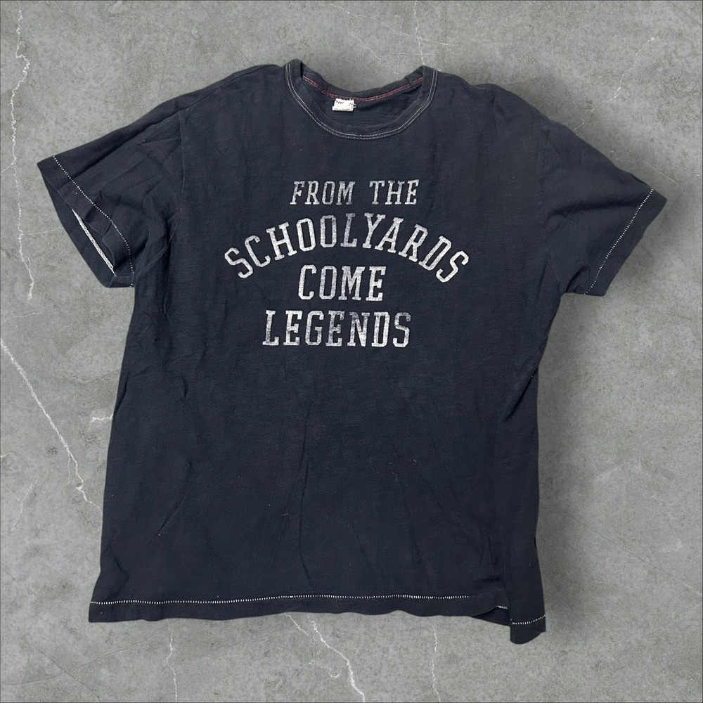 Champion Todd Snyder T Shirt Mens XL Black Schoolyards Come Legends Graphic Tee